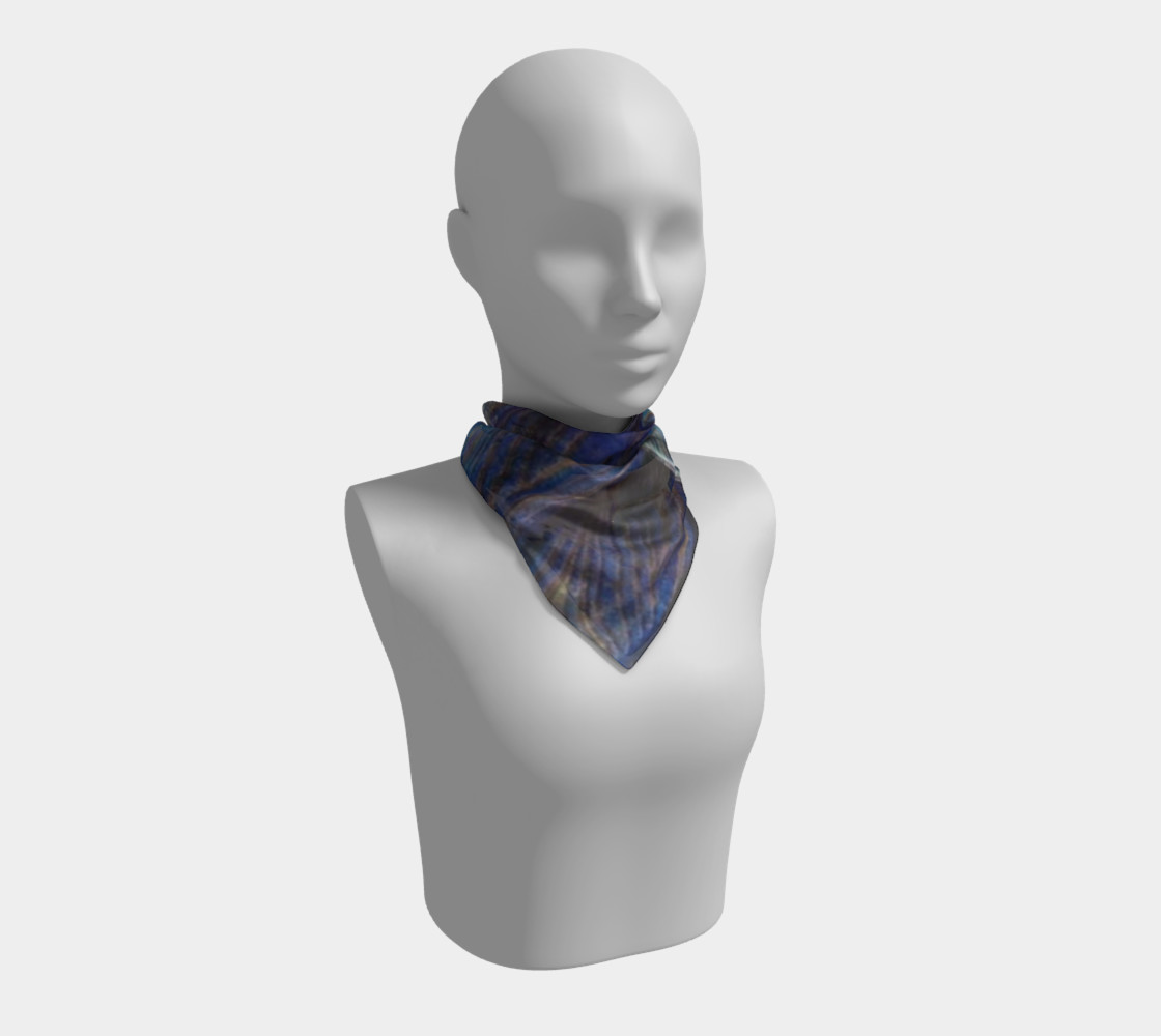Tribal Fantasy Square Scarf from an original work of art by Esther M. Smith preview #1