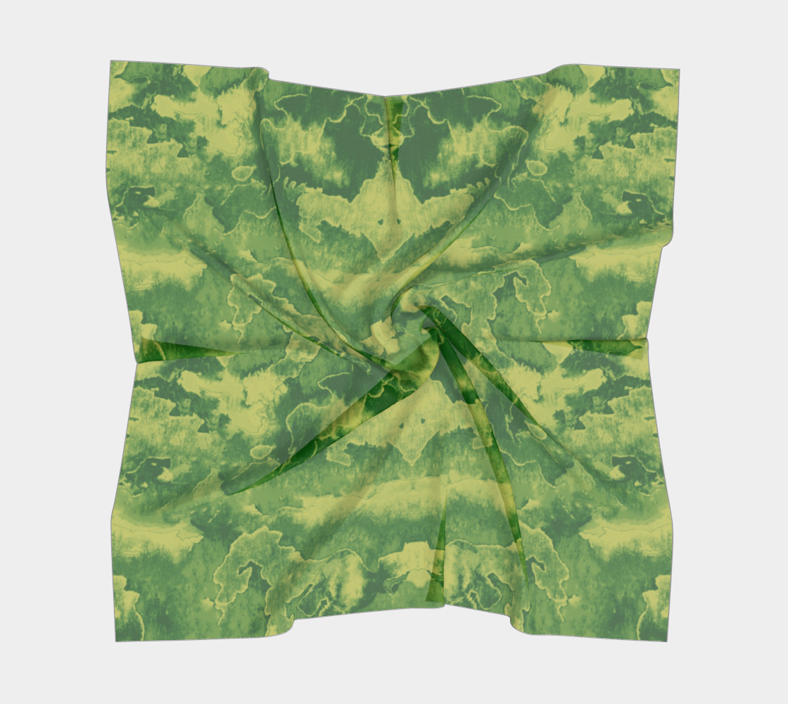 Green mirror watercolor abstraction preview #5