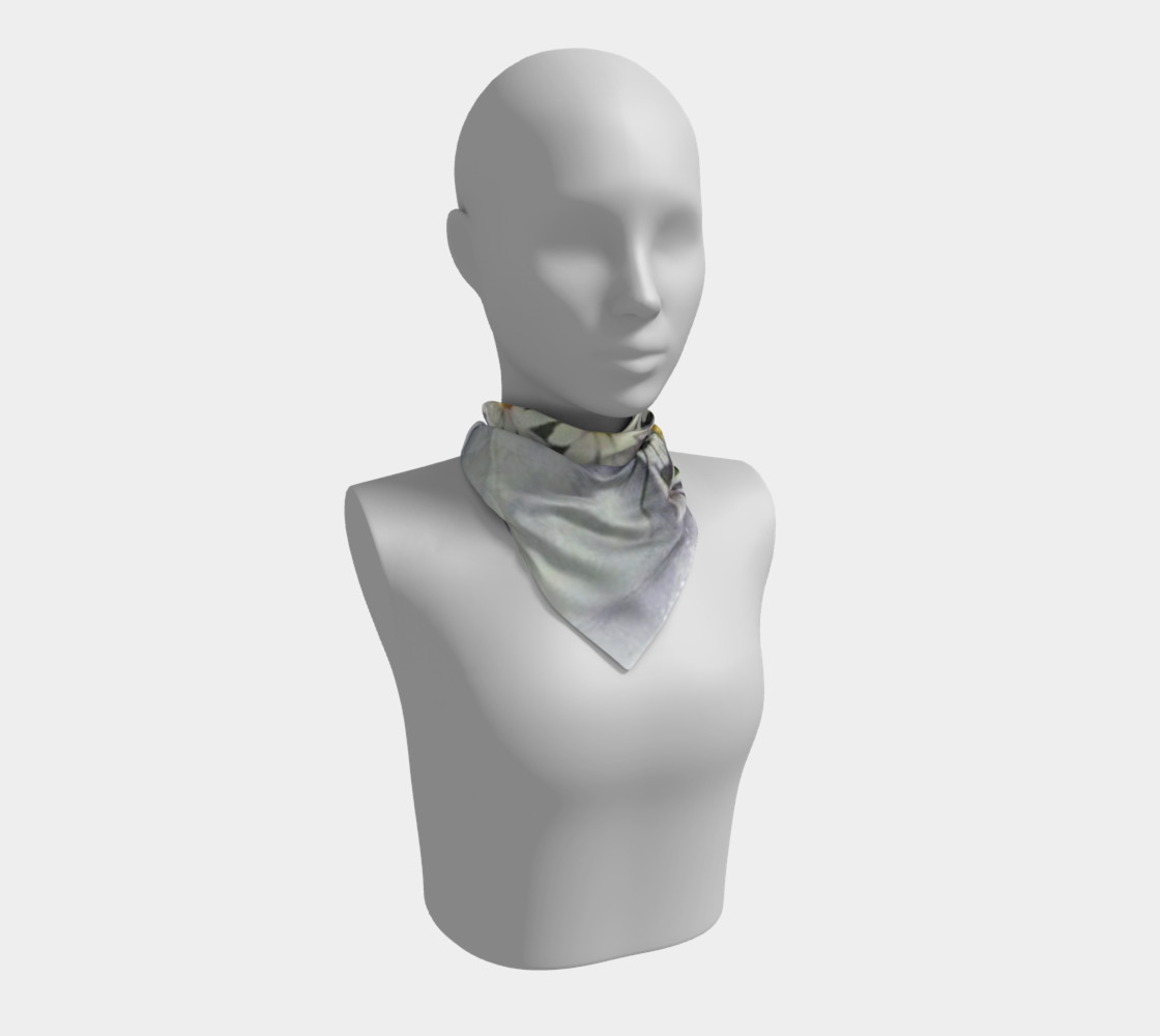 WHITE DAISY BOUQUET Scarf preview #1