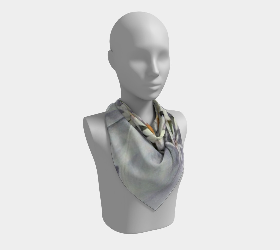 WHITE DAISY BOUQUET Scarf preview #2