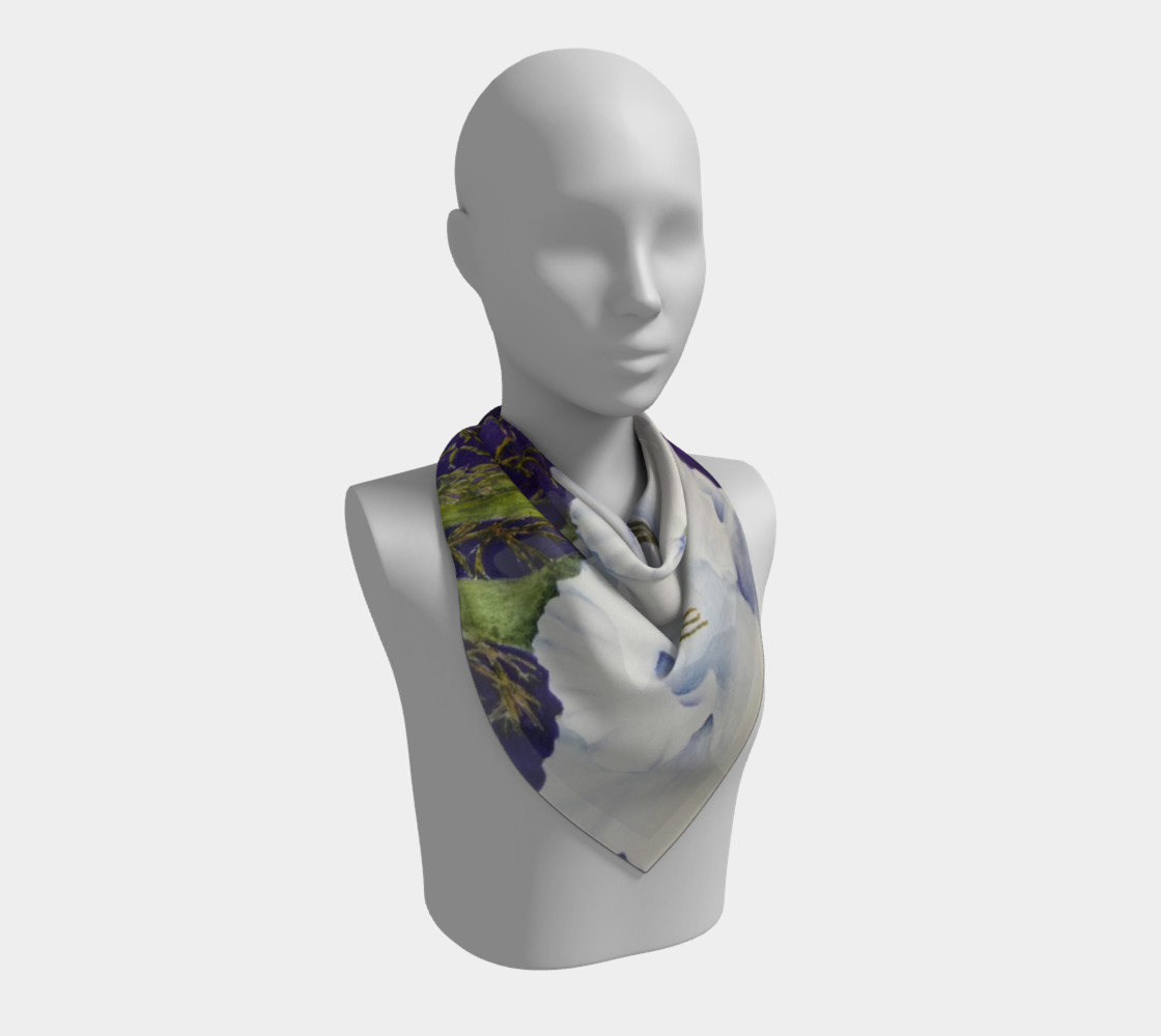 WHITE GLADIOLAS SCARF preview #2