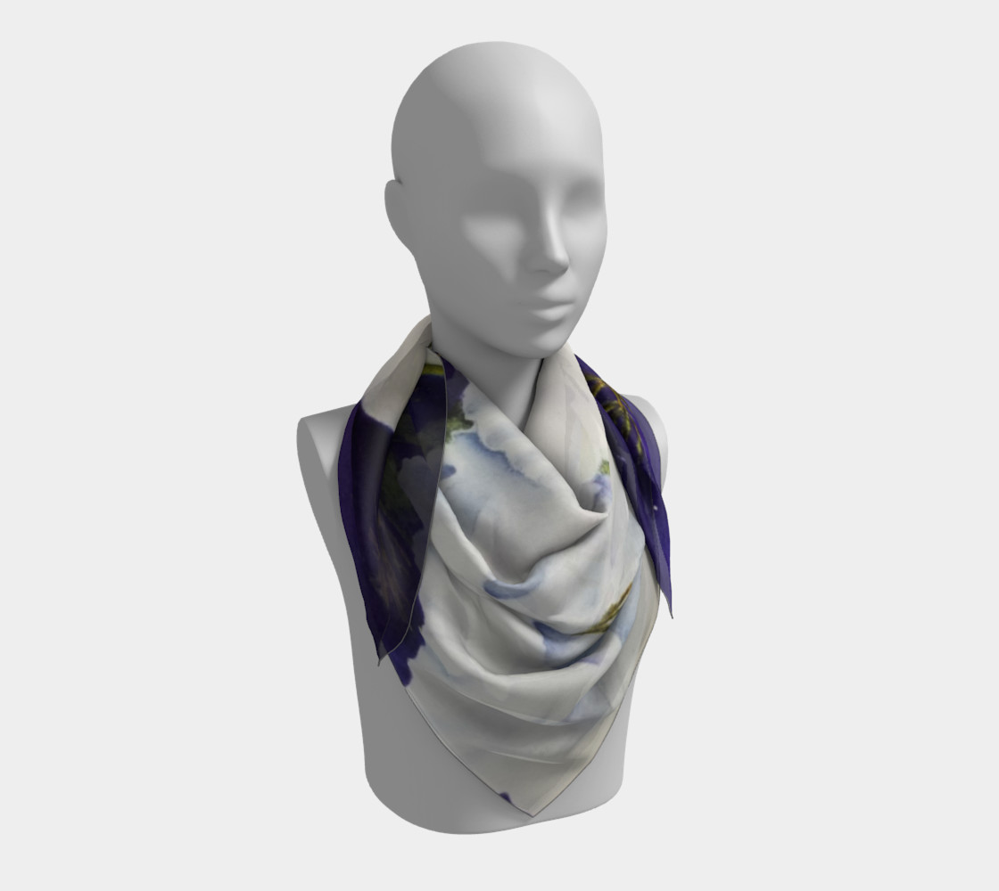 WHITE GLADIOLAS SCARF preview #3