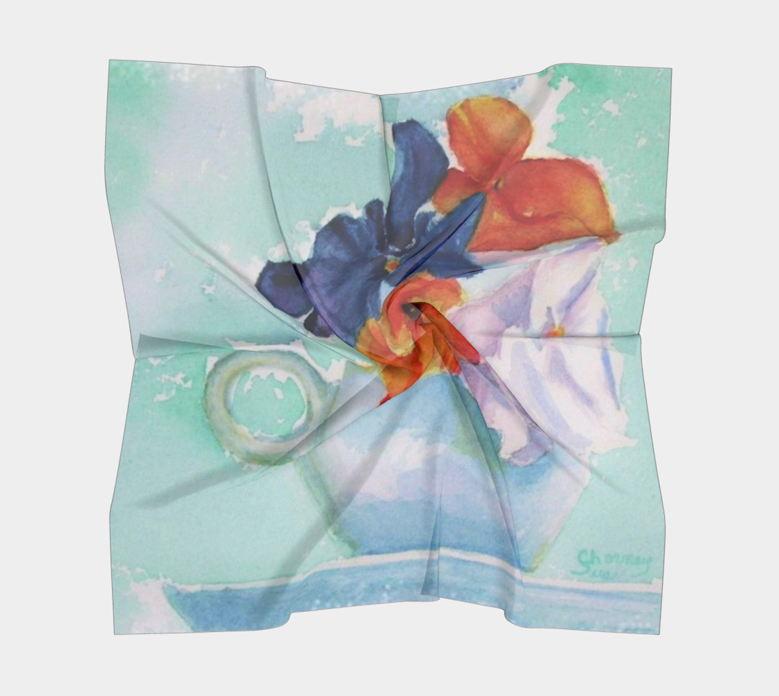PANSY TEA CUP Scarf preview #5