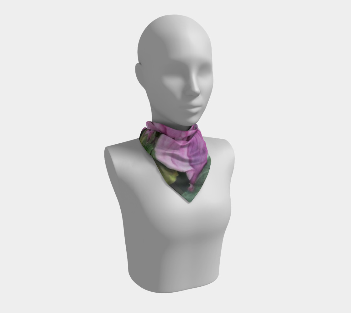 PINK TROPICAL ORCHID Scarf preview #1