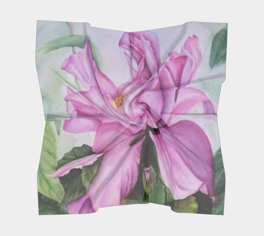 PINK TROPICAL ORCHID Scarf preview #5