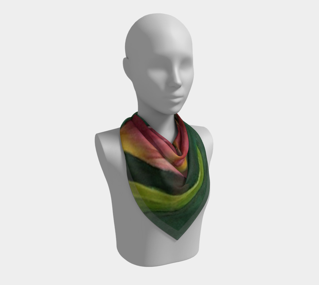 RED ORANGE TULIP Scarf preview #2