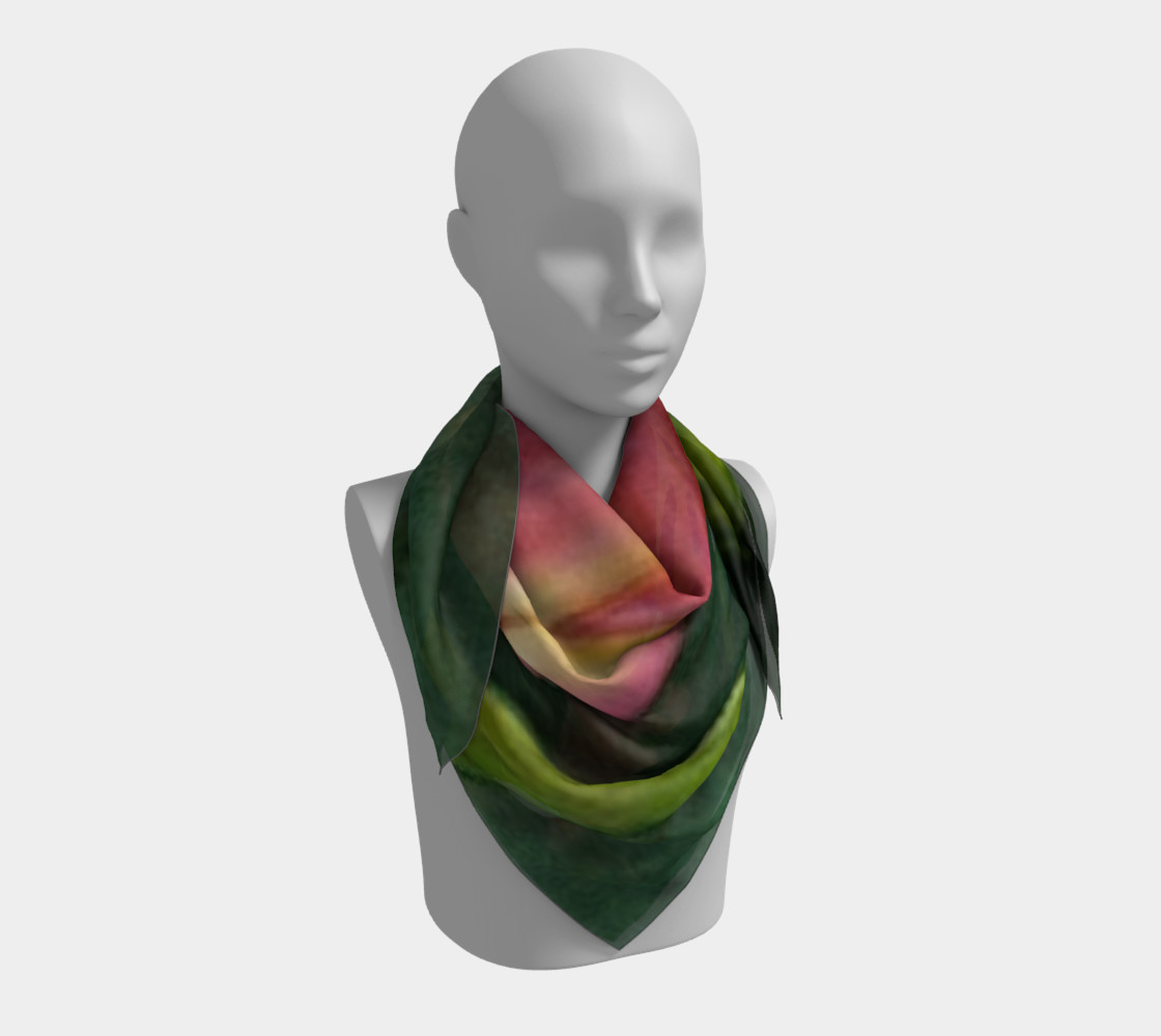 RED ORANGE TULIP Scarf preview #3