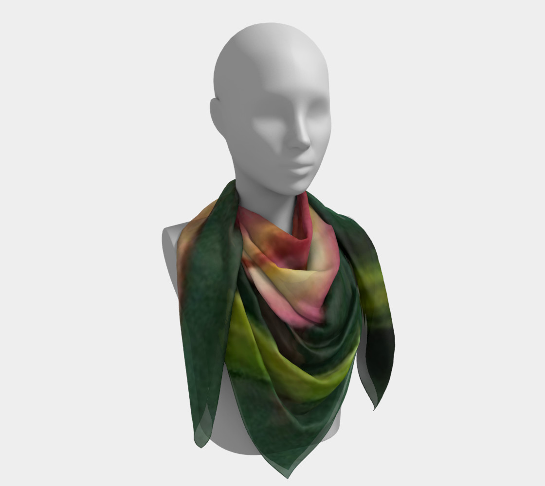 RED ORANGE TULIP Scarf preview #4