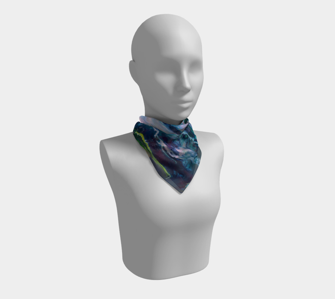 Cosmic water square scarf Miniature #2