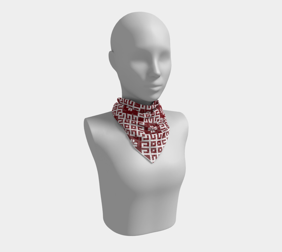 Red and White Nordic Pattern preview #1