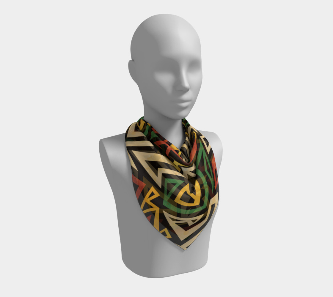 African Geometric Scarf (print by Gudinny) preview #2