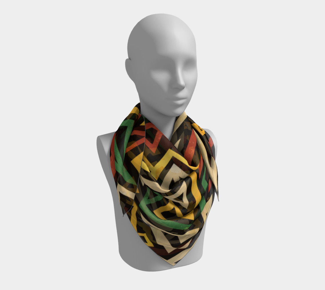 African Geometric Scarf (print by Gudinny) preview #3