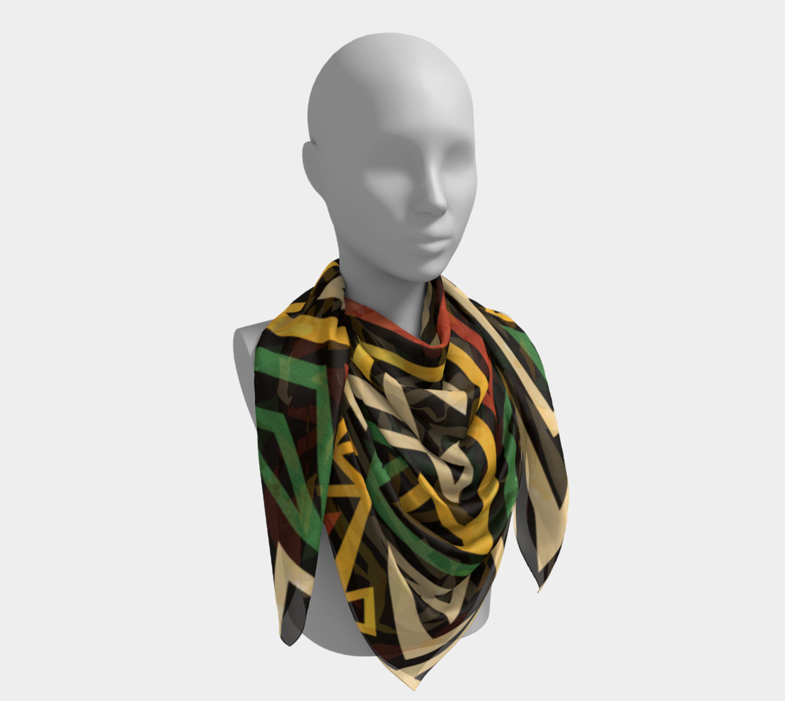 African Geometric Scarf (print by Gudinny) preview #4