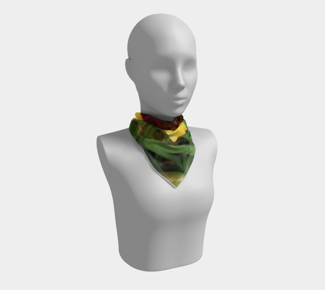 sun panda daylily scarf square preview #1
