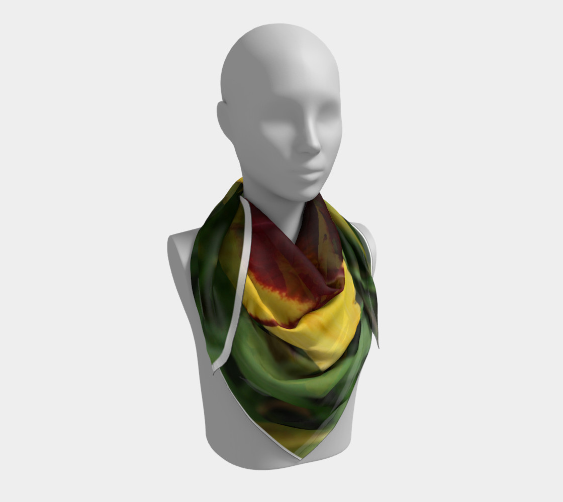 sun panda daylily scarf square preview #3