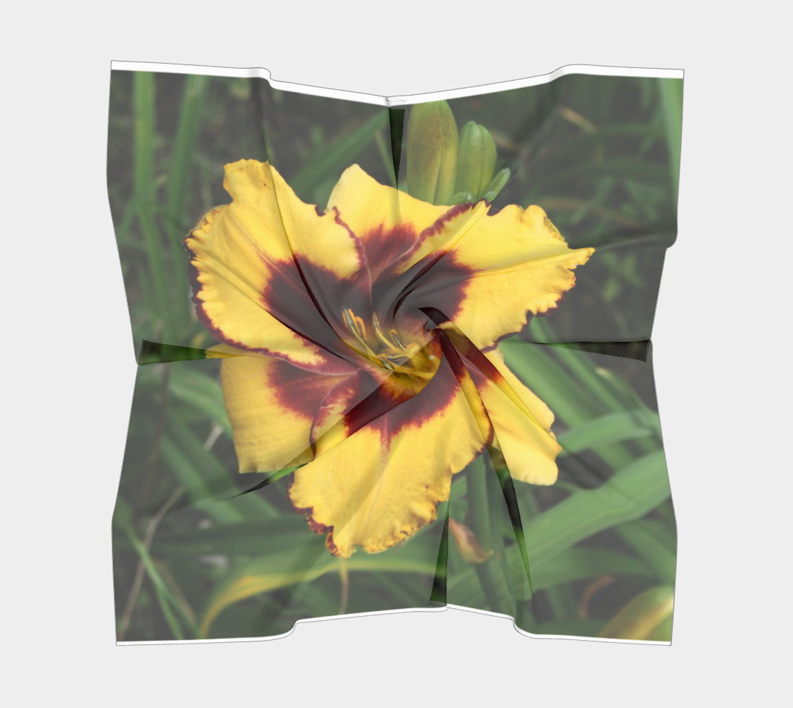 sun panda daylily scarf square preview #5