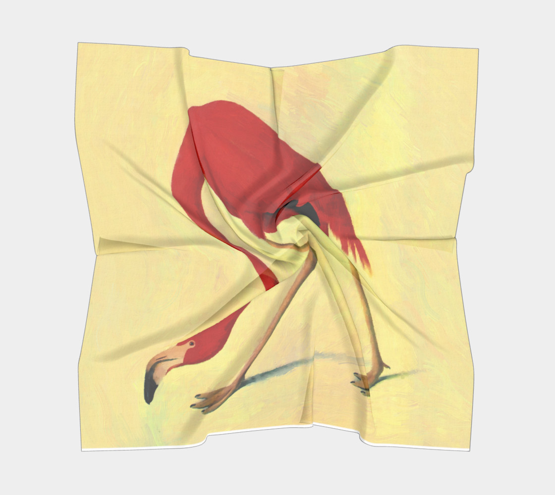 Red Flamingo Painting preview #5