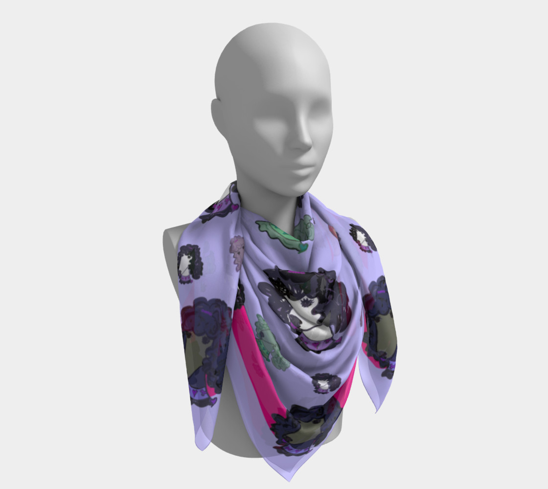 Lavender Lush Poodle Scarf preview #4