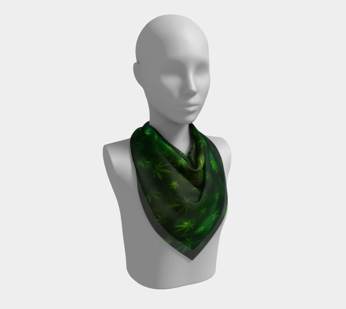Shining Pot Leaves Neck Scarf preview #2