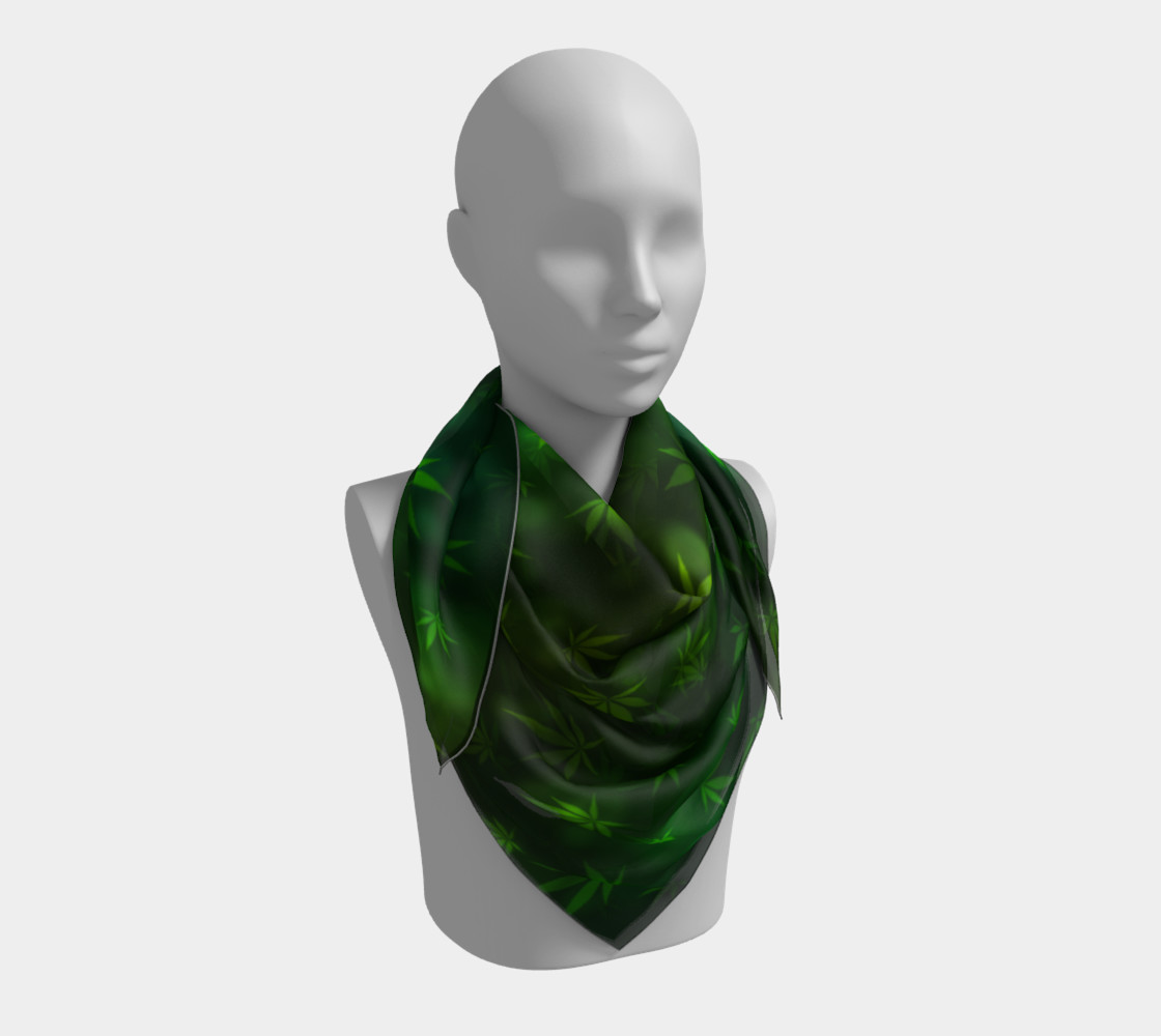 Shining Pot Leaves Neck Scarf preview #3