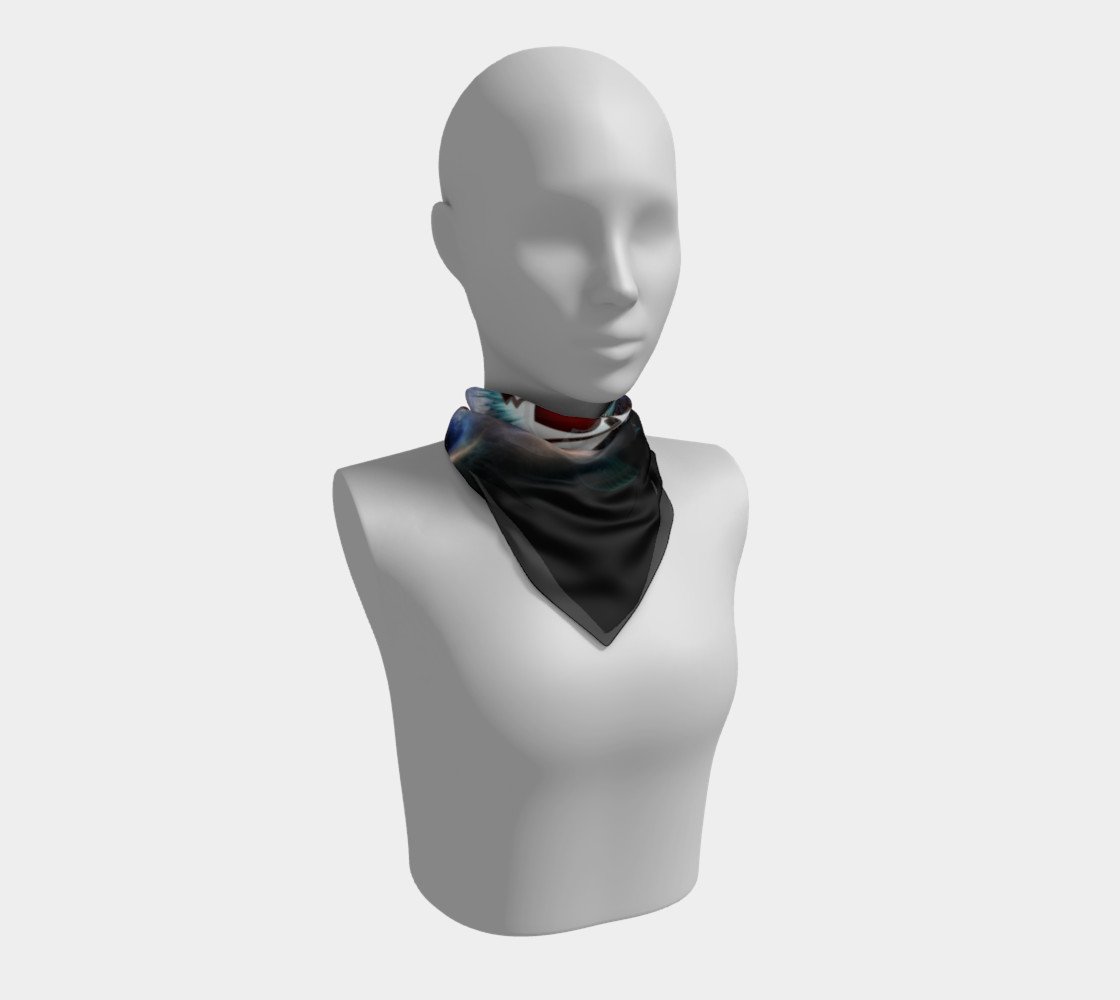 The Thunder Gods Rock Fractal Art Scarf preview #1