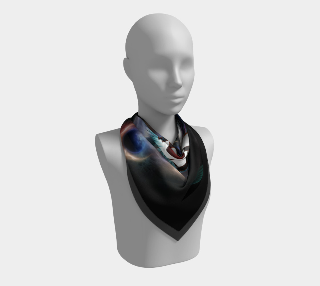 The Thunder Gods Rock Fractal Art Scarf preview #2