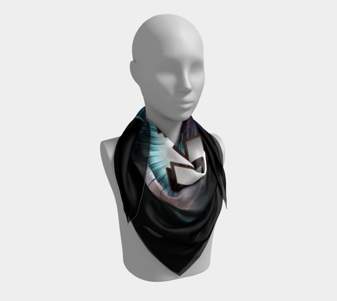 The Thunder Gods Rock Fractal Art Scarf preview #3