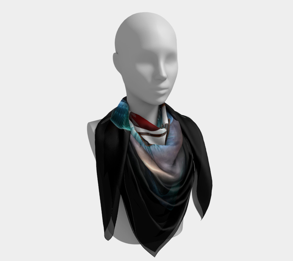 The Thunder Gods Rock Fractal Art Scarf preview #4