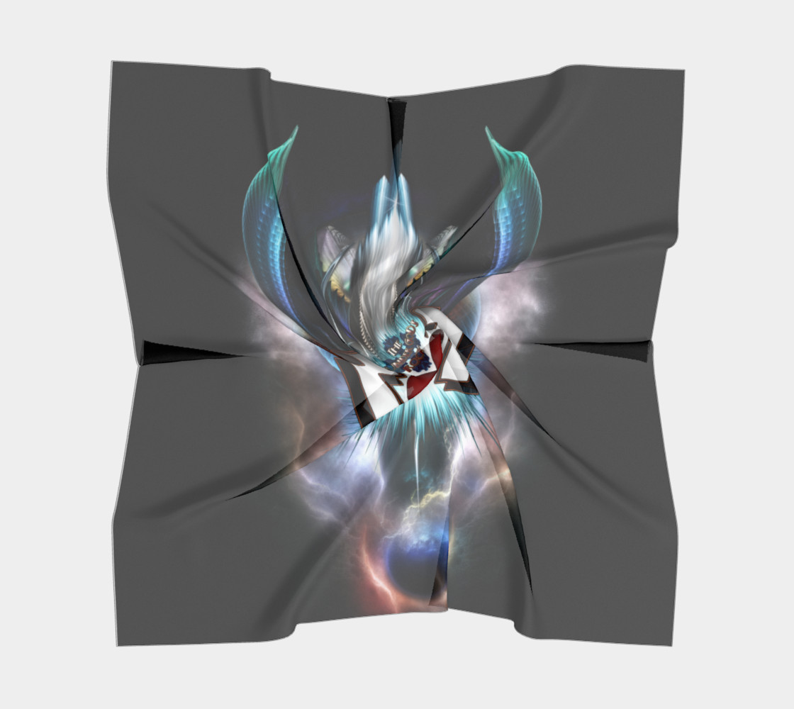 The Thunder Gods Rock Fractal Art Scarf preview #5