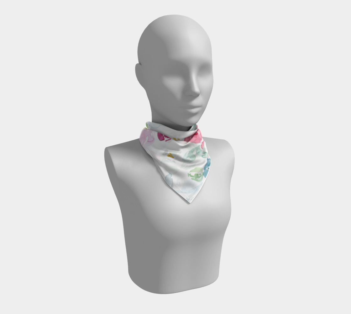 Watercolor Floral Scarf preview #1