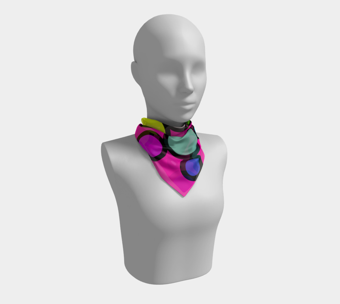 Circles Galore Square Silk Scarf preview #1
