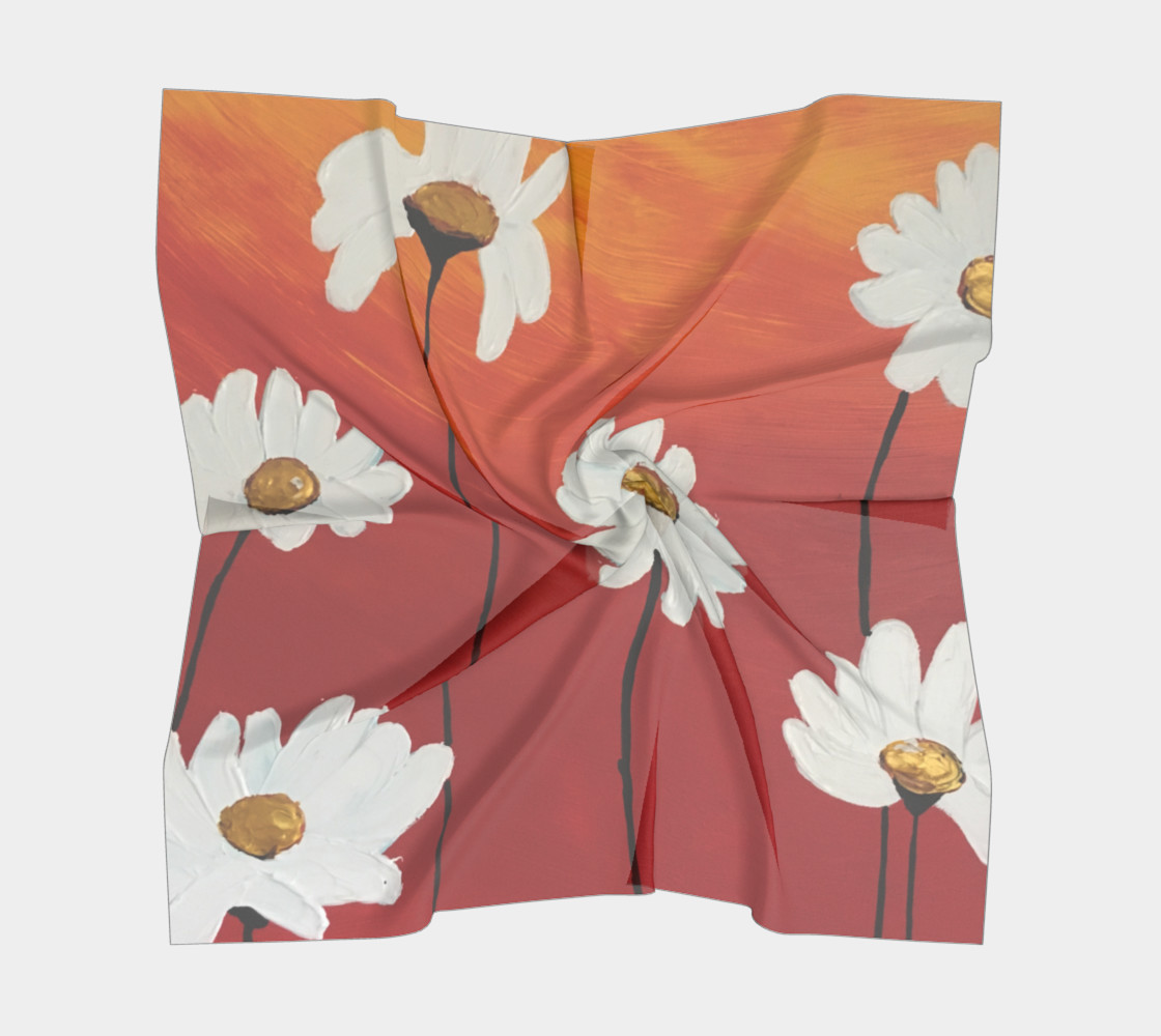 Daisy Sunset Square Scarf preview #5