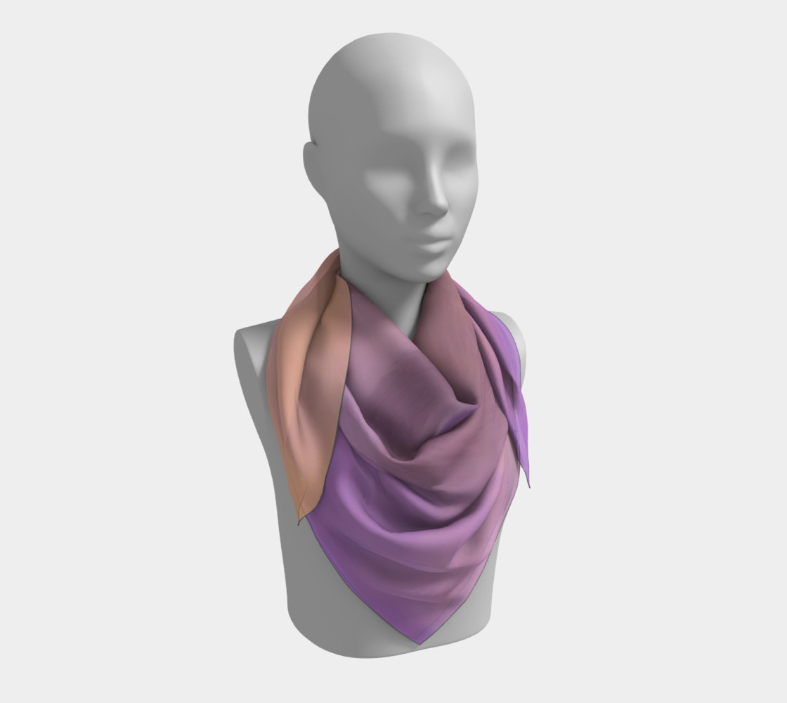 Cosmic Cat Square Silk Scarf preview #3
