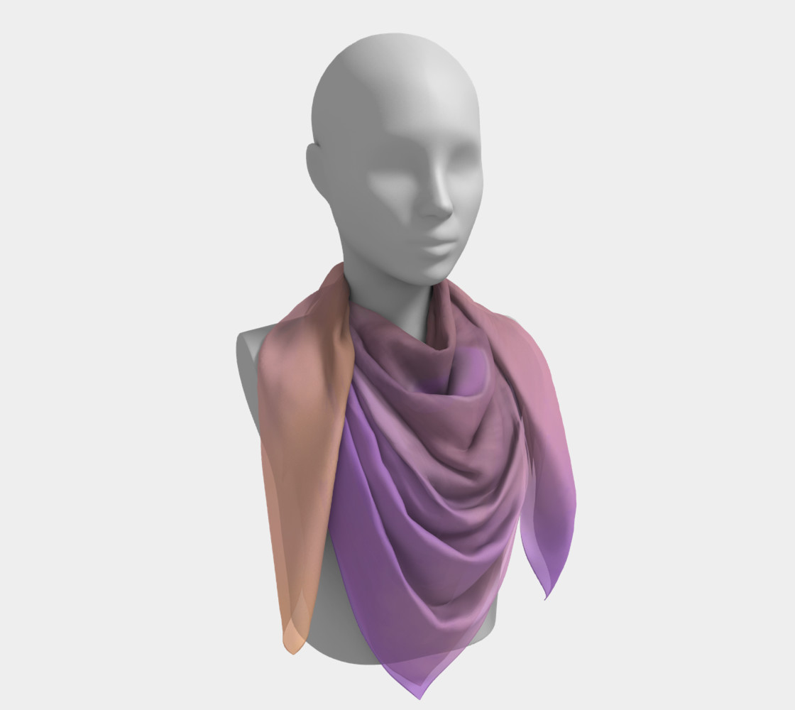 Cosmic Cat Square Silk Scarf preview #4
