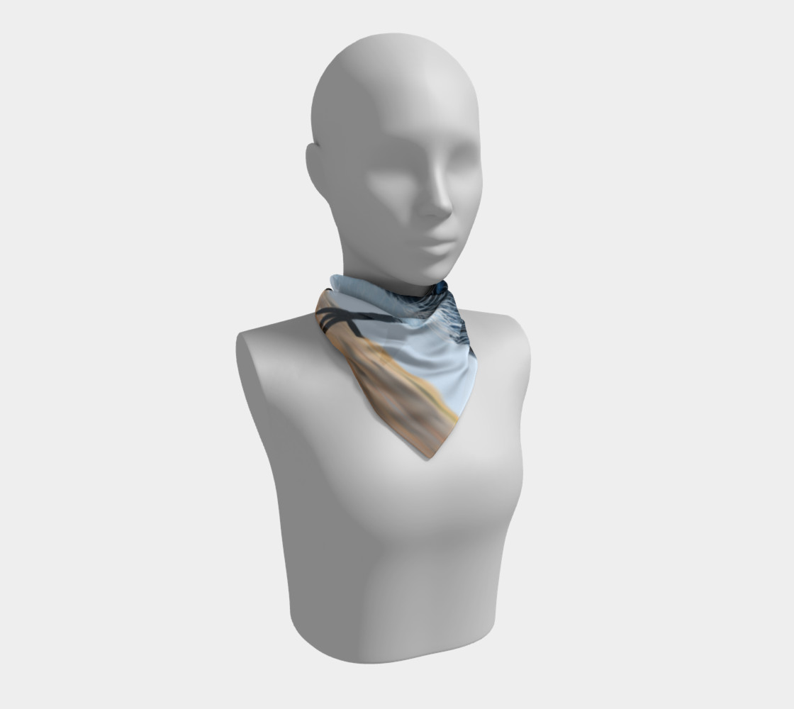 Blue Wren Big Square Silk Scarf preview #1