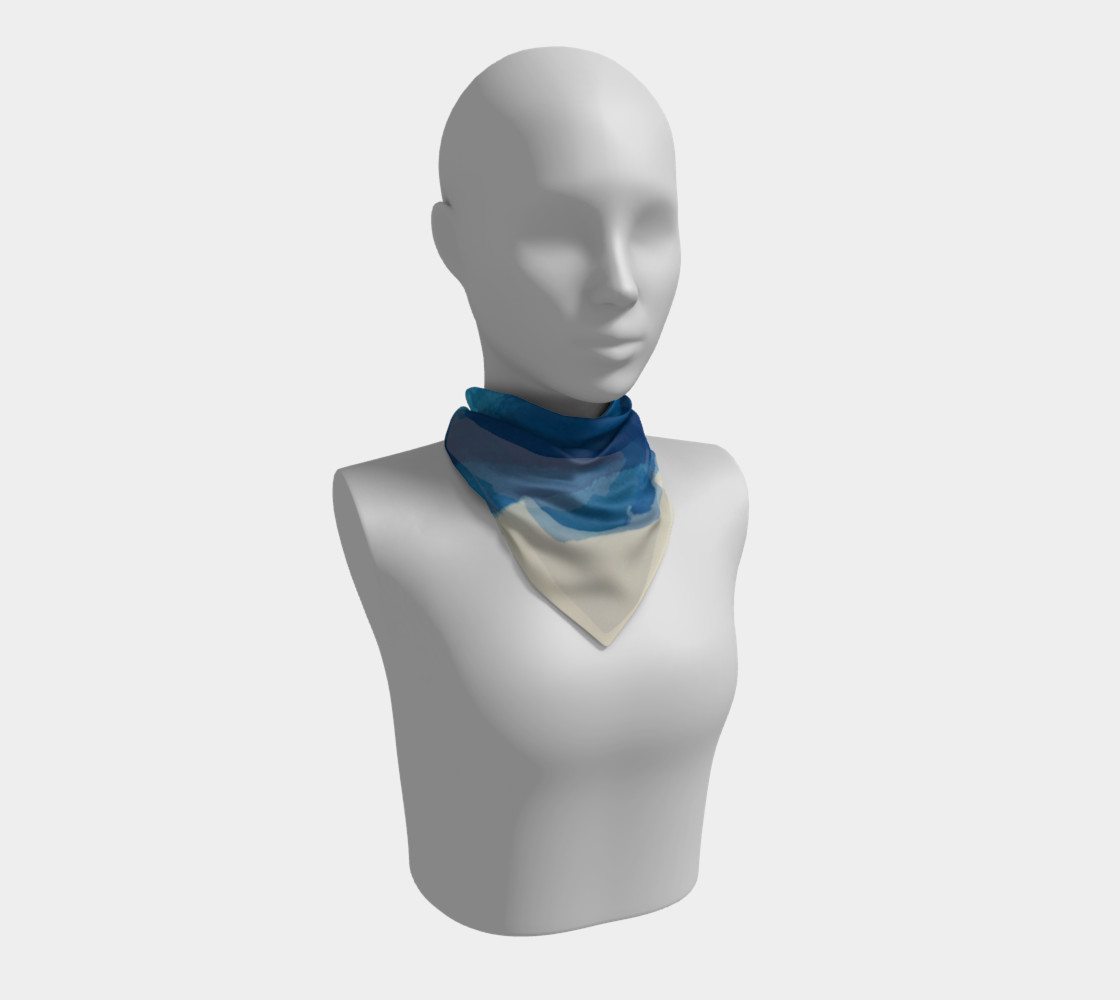 Breathe Into Blue Scarf Square preview #1