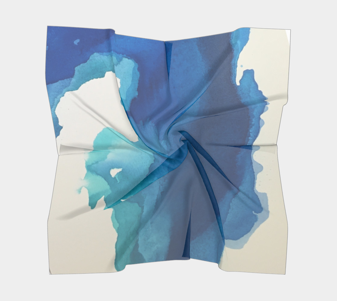 Breathe Into Blue Scarf Square preview #5