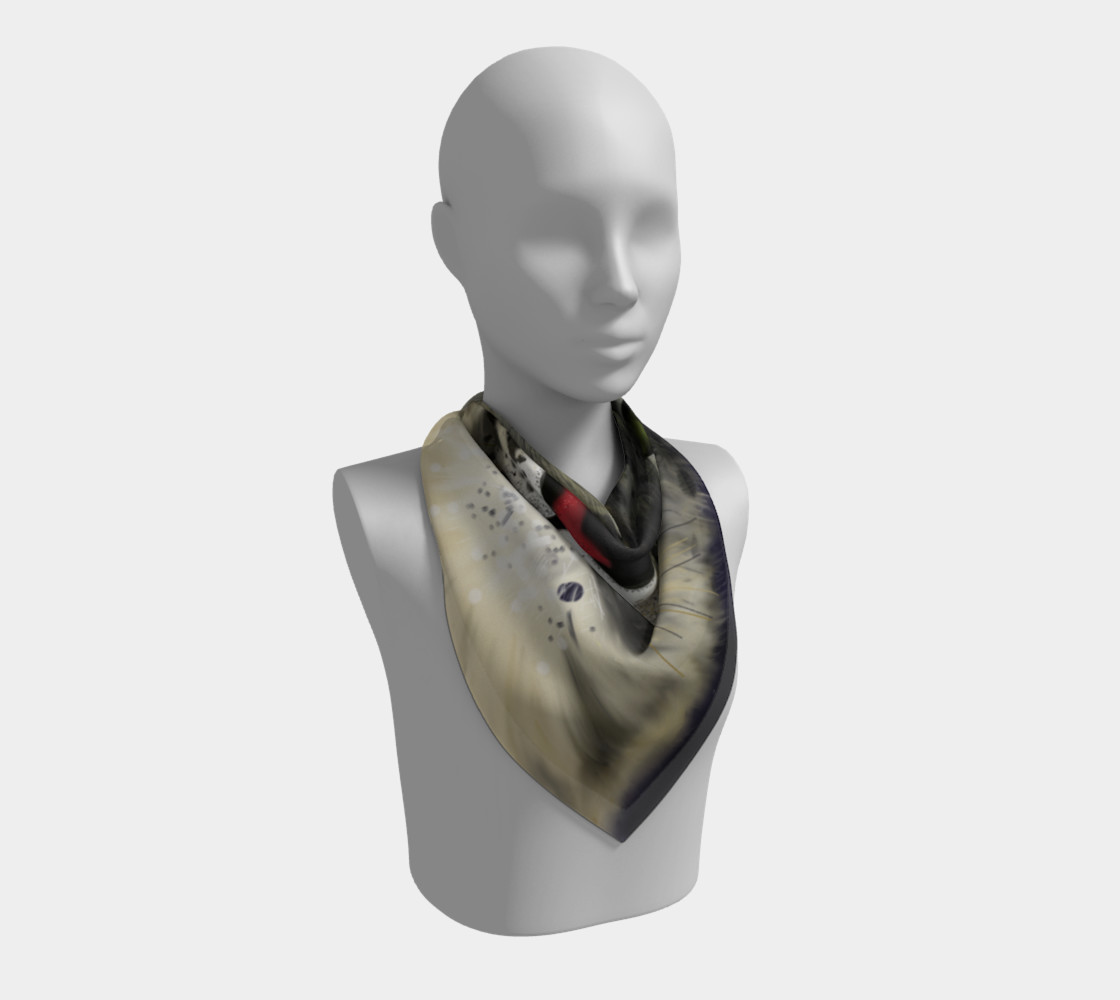 Snow Leopard Big Square Scarf preview #2