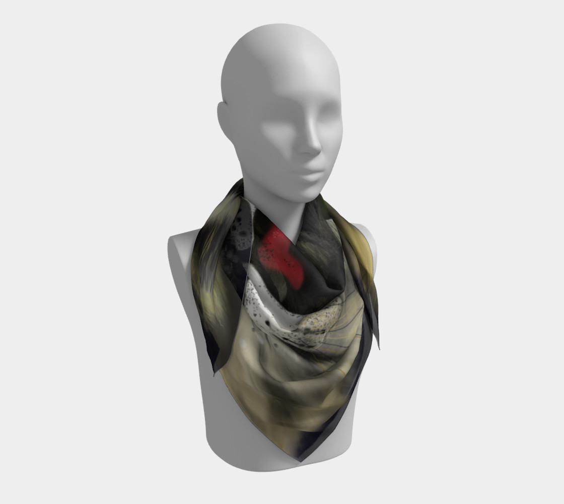 Snow Leopard Big Square Scarf preview #3