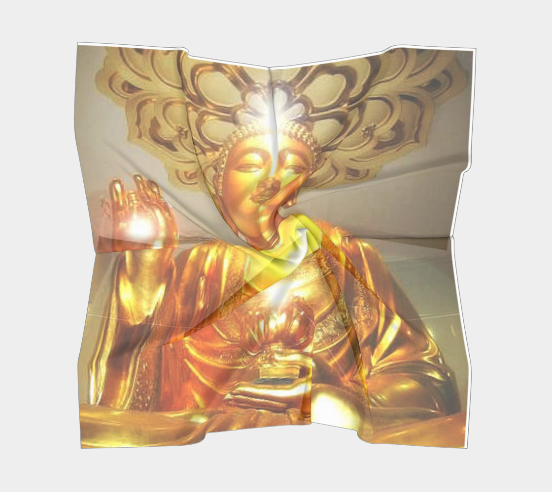 Aperçu de SOFT SILK BUDDHA'S BLESSINGS SCARF 24X24 #5