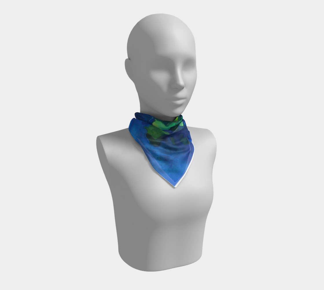 Light Beams Deep In Blue Scarf preview #1