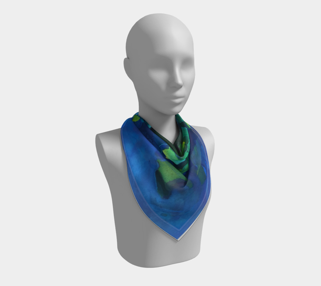 Light Beams Deep In Blue Scarf preview #2