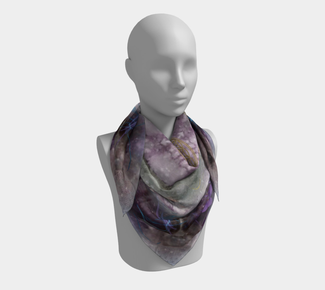 Divine Love Large Silk Scarf preview #3