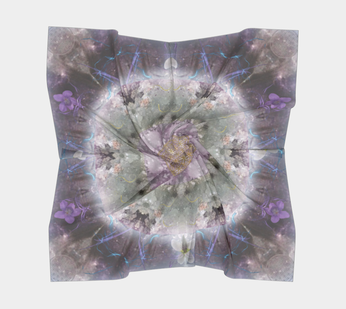 Divine Love Large Silk Scarf preview #5
