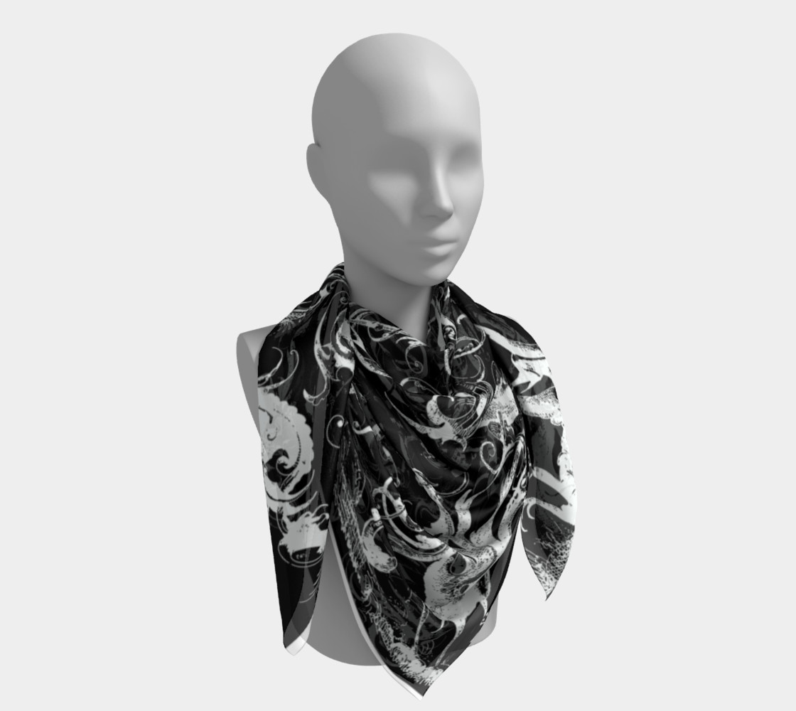 Aperçu de Grotesques B&W - Big Square Scarf #4