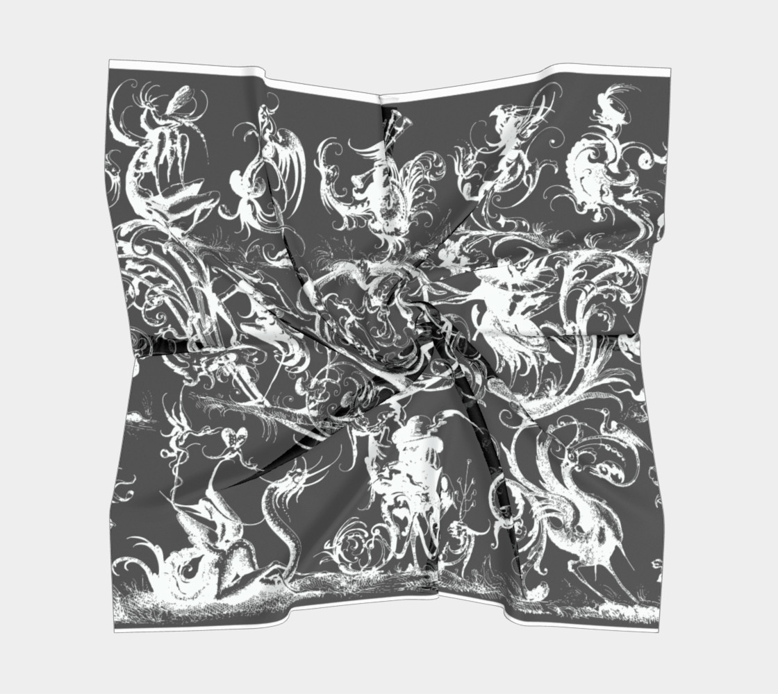 Aperçu de Grotesques B&W - Big Square Scarf #5