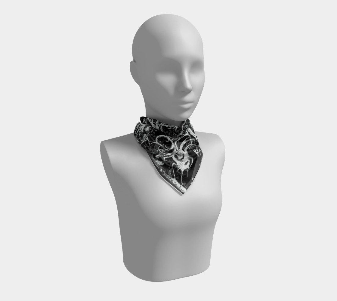 Aperçu de Grotesques B&W - Square Scarf #1