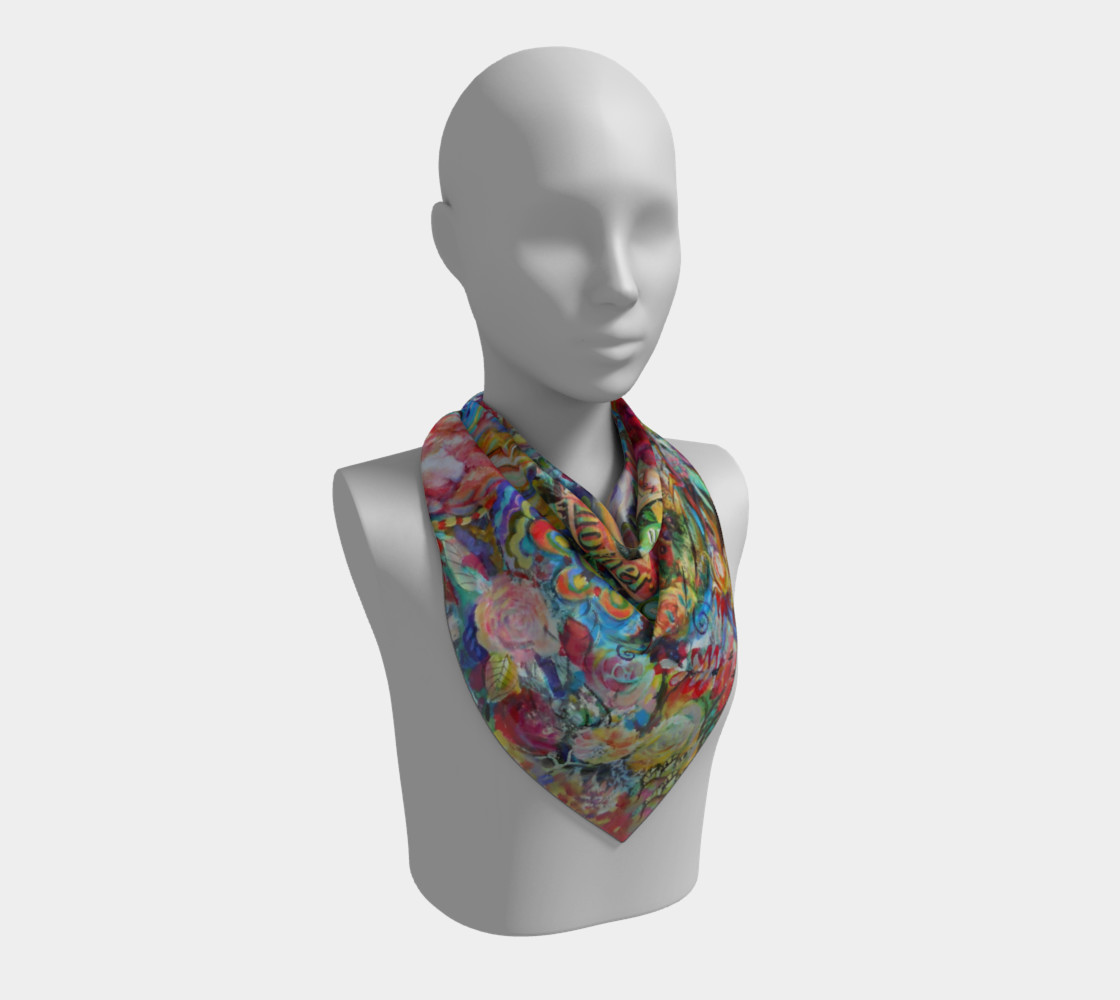 Love One Another Square Scarf preview #2