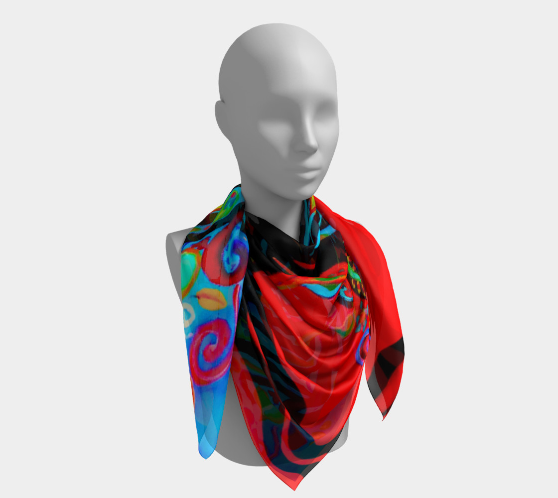 Tree of Life Small Square Scarf preview #4