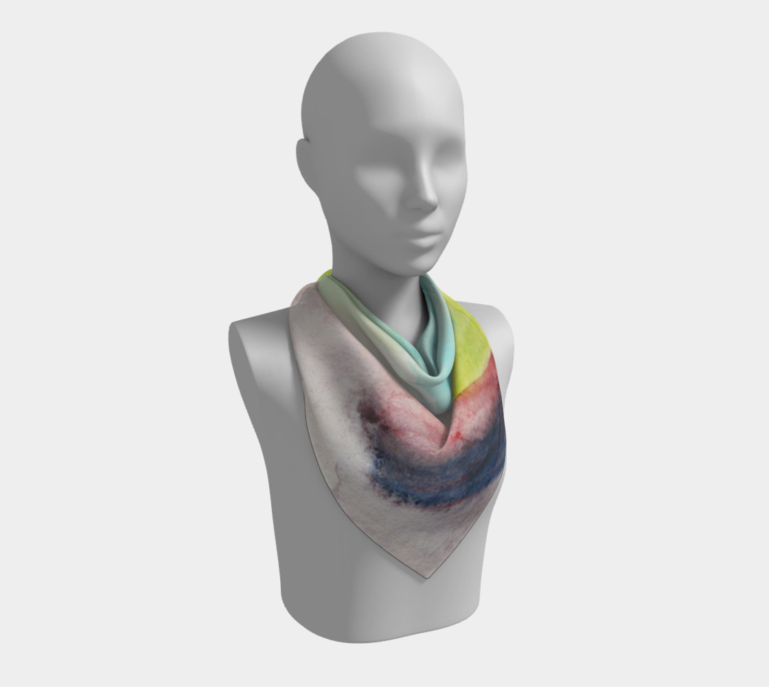 Aperçu de Ocean Rainbow Square Scarf #2